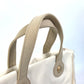 CHANEL Tote Bag canvas beige Shoulder CC COCO Mark Marshmallow Women Used Authentic