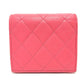CHANEL Folded wallet AP3178 Caviar skin pink Matrasse Small flap wallet
