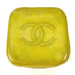 CHANEL Handbag leather Yellow type quilting Matrasse vanity bag Women Used Authentic