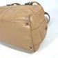 CHANEL Shoulder Bag Caviar skin beige Chocolate bar Women Used Authentic