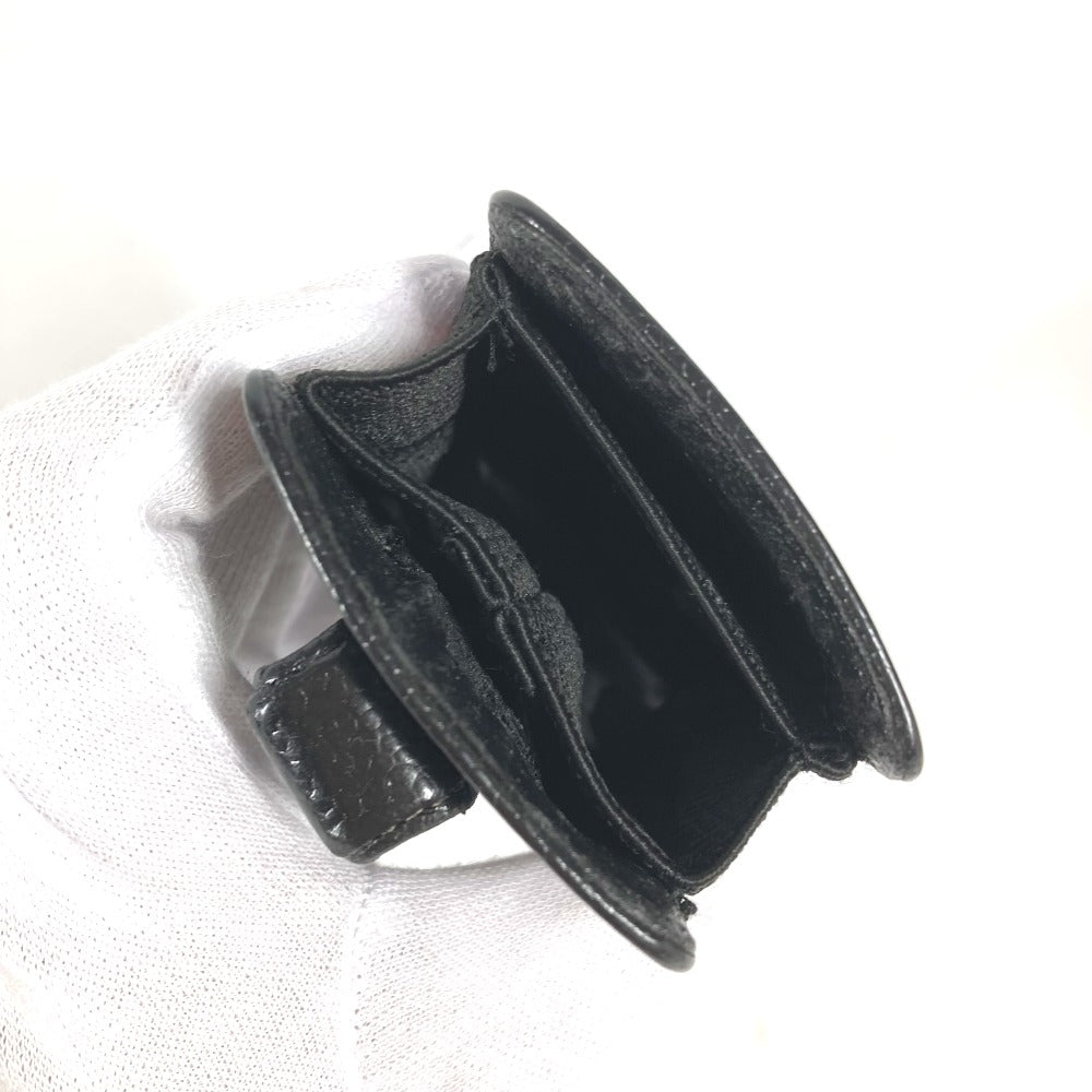 CHANEL Pouch Caviar skin black vintage CC COCO Mark Women Used Authentic