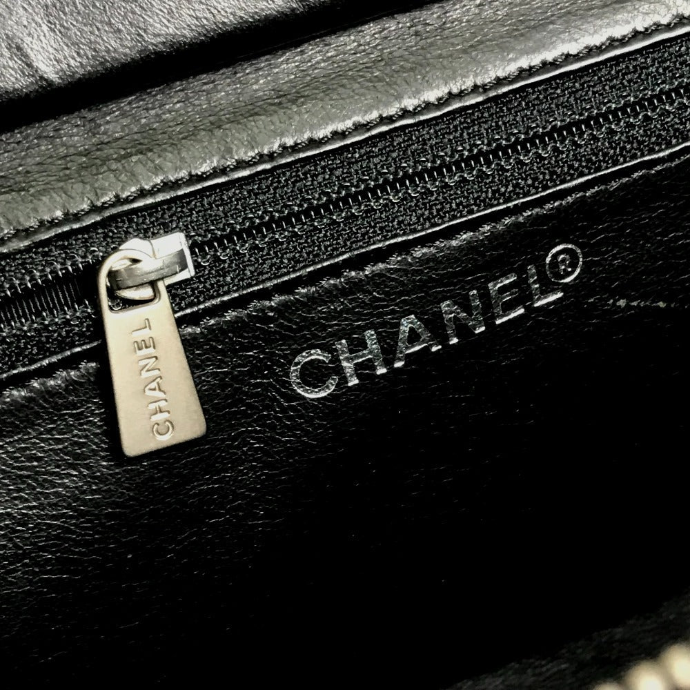 CHANEL Handbag enamel black Tote Bag CC COCO Mark Women Used Authentic