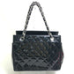 CHANEL Handbag enamel black Tote Bag CC COCO Mark Women Used Authentic