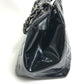 CHANEL Handbag enamel black Tote Bag CC COCO Mark Women Used Authentic