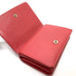 CHANEL Trifold wallet A70796 Caviar skin salmon pink CC COCO Mark W Hook Wallet Small Flap Wallet Women Used Authentic