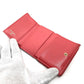 CHANEL Trifold wallet A70796 Caviar skin salmon pink CC COCO Mark W Hook Wallet Small Flap Wallet Women Used Authentic