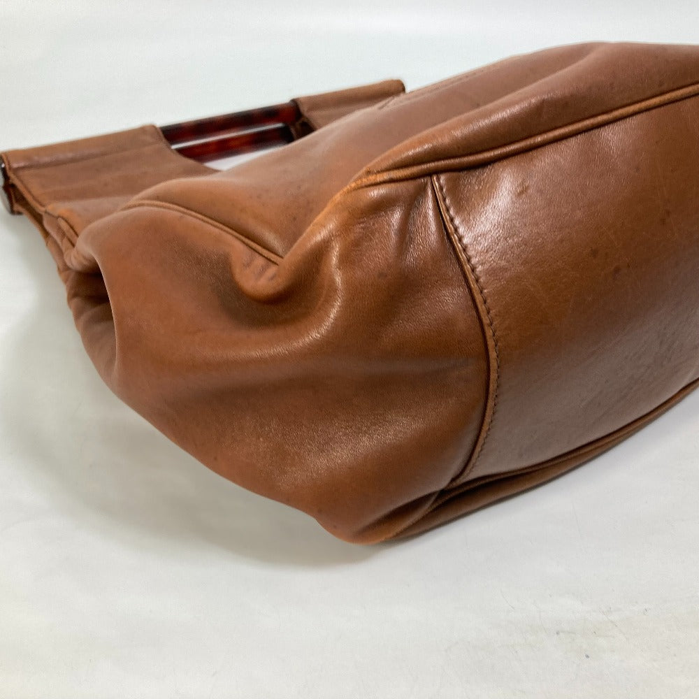 CHANEL Handbag leather Brown CC COCO Mark Women Used Authentic
