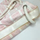CHANEL Shoulder Bag cotton pink beach bag shoulder CC COCO Mark Border Pile