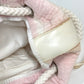 CHANEL Shoulder Bag cotton pink beach bag shoulder CC COCO Mark Border Pile