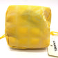 CHANEL Pouch ‚`14355 canvas yellow New Travel Line Drawstring Makeup Case Women Used Authentic