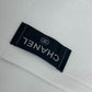 CHANEL Tote Bag pile white Beach bag logo Women Used Authentic