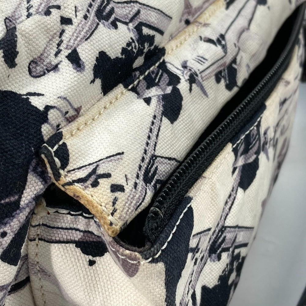 CHANEL Shoulder Bag canvas black Airline Women Secondhand Authentic