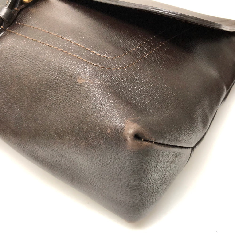 LOUIS VUITTON Shoulder Bag M92994 Utah leather Brown Utah Ohama mens Used Authentic