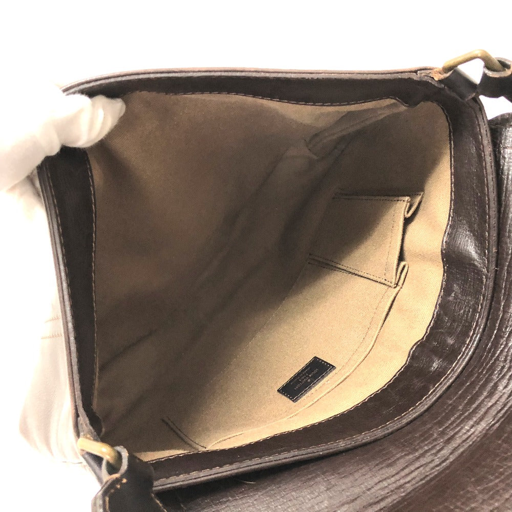 LOUIS VUITTON Shoulder Bag M92994 Utah leather Brown Utah Ohama mens Used Authentic