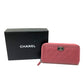 CHANEL Long Wallet Purse A68733 lambskin Rose Boy chanel Women Used Authentic
