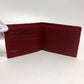 CHANEL Folded wallet lambskin Red Pico Lore Women Used Authentic