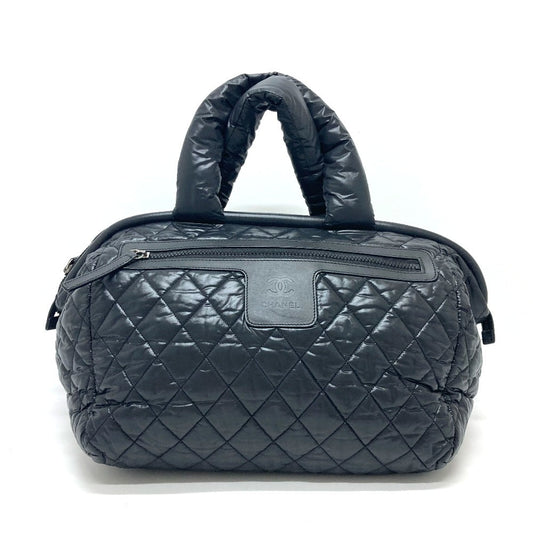 CHANEL Boston Duffel bag A47205 Nylon black Matrasse Cococoon