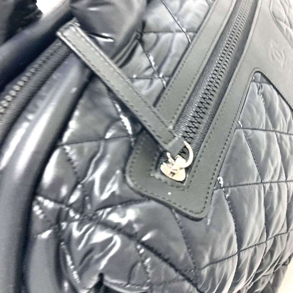 CHANEL Boston Duffel bag A47205 Nylon black Matrasse Cococoon