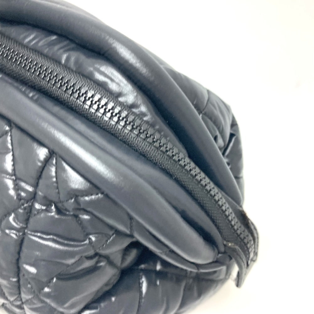 CHANEL Boston Duffel bag A47205 Nylon black Matrasse Cococoon