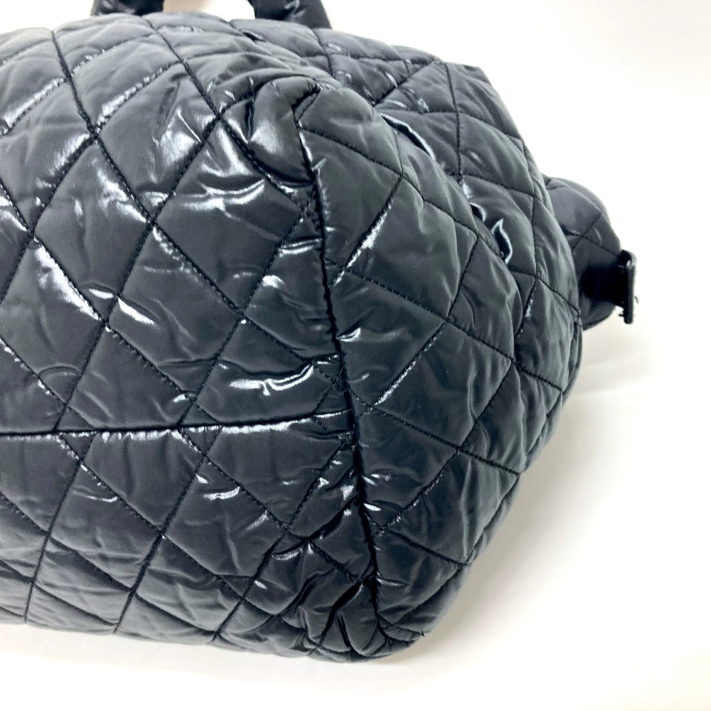 CHANEL Boston Duffel bag A47205 Nylon black Matrasse Cococoon