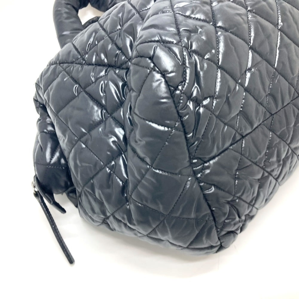 CHANEL Boston Duffel bag A47205 Nylon black Matrasse Cococoon