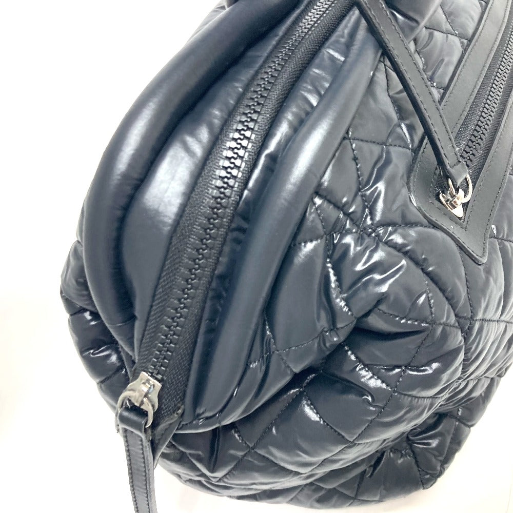 CHANEL Boston Duffel bag A47205 Nylon black Matrasse Cococoon
