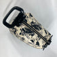 CHANEL Handbag Canvas, enamel black logo airplane Airline Women Used Authentic