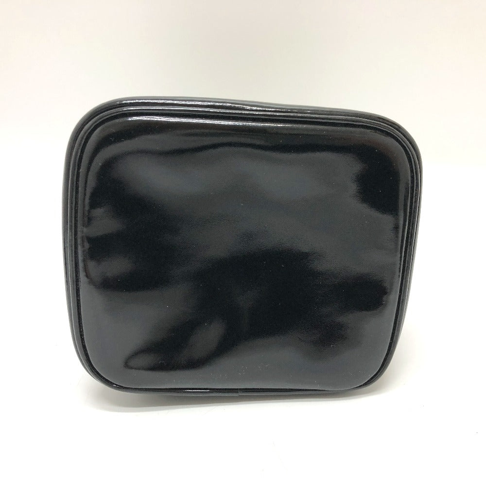 CHANEL Handbag A01998 enamel black CCCOCO Mark Cosmetics Pouch Women Used Authentic