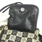 CHANEL Shoulder Bag canvas black Coco ball Camellia CC COCO Mark