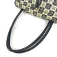 CHANEL Shoulder Bag canvas black Coco ball Camellia CC COCO Mark