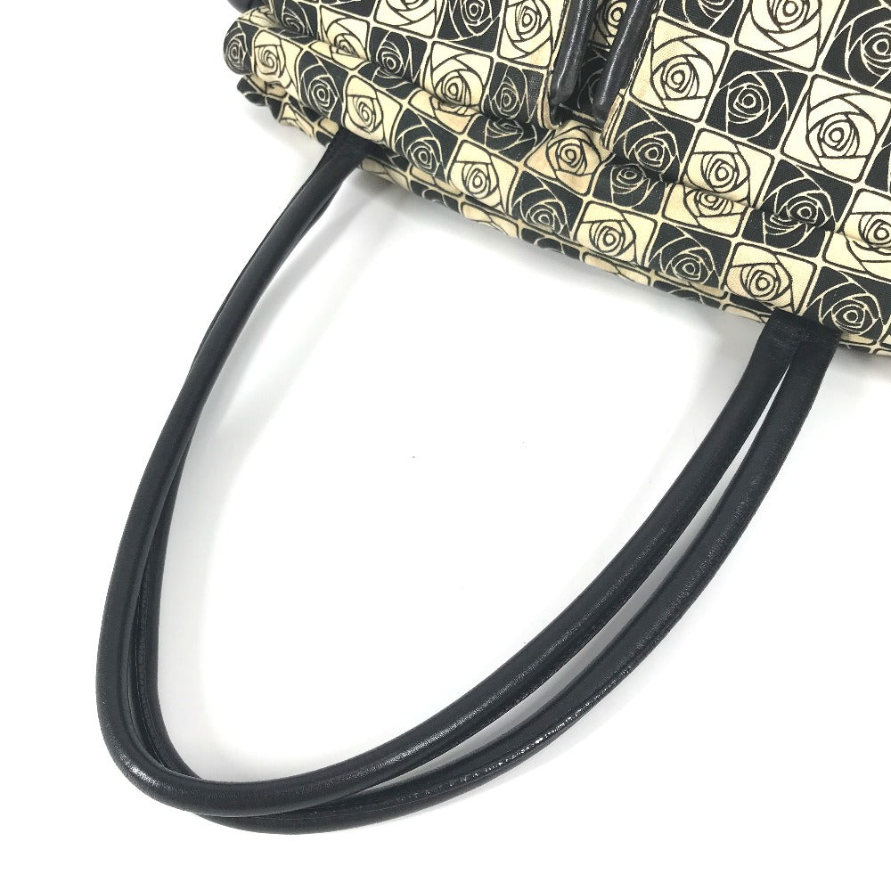 CHANEL Shoulder Bag canvas black Coco ball Camellia CC COCO Mark