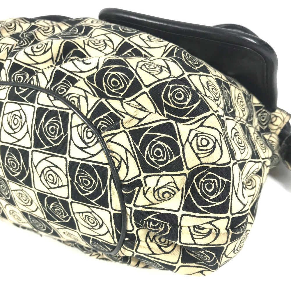 CHANEL Shoulder Bag canvas black Coco ball Camellia CC COCO Mark