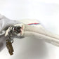CHANEL Clutch bag canvas white COCO Coco logo Women Used Authentic