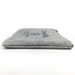 CHANEL Clutch bag canvas blue logo Deauville Women Used Authentic