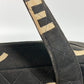 CHANEL Handbag canvas black All-over logo Women Used Authentic