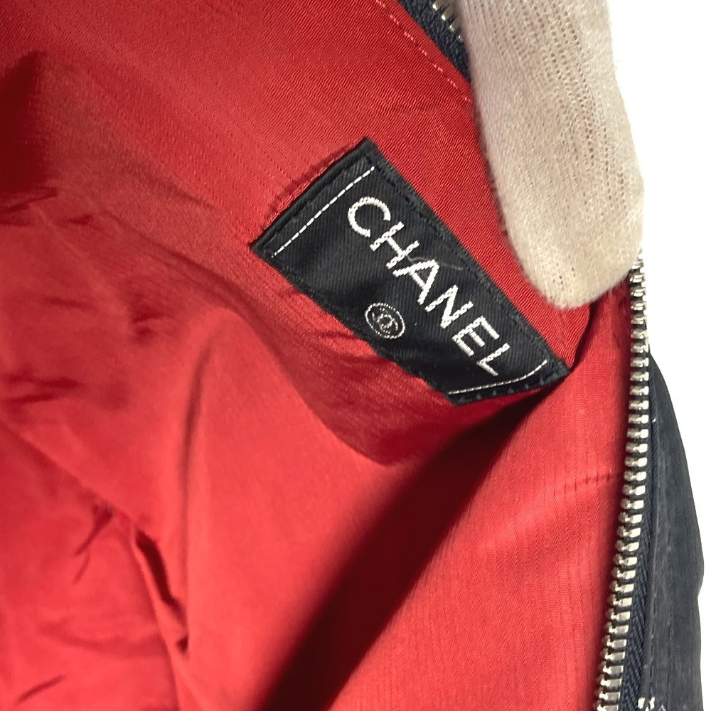 CHANEL Boston Duffel bag Nylon black Old travel line Pet Bag unisex(Unisex) Used Authentic