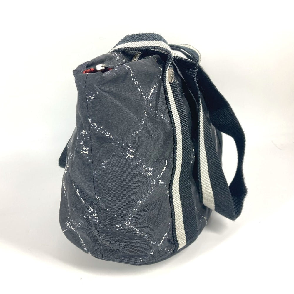 CHANEL Boston Duffel bag Nylon black Old travel line Pet Bag unisex(Unisex) Used Authentic