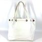 CHANEL Shoulder Bag Caviar skin white vintage CC COCO Mark logo drawstring bag Women Used Authentic