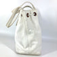 CHANEL Shoulder Bag Caviar skin white vintage CC COCO Mark logo drawstring bag Women Used Authentic