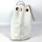 CHANEL Shoulder Bag Caviar skin white vintage CC COCO Mark logo drawstring bag Women Used Authentic