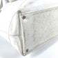 CHANEL Shoulder Bag Caviar skin white vintage CC COCO Mark logo drawstring bag Women Used Authentic