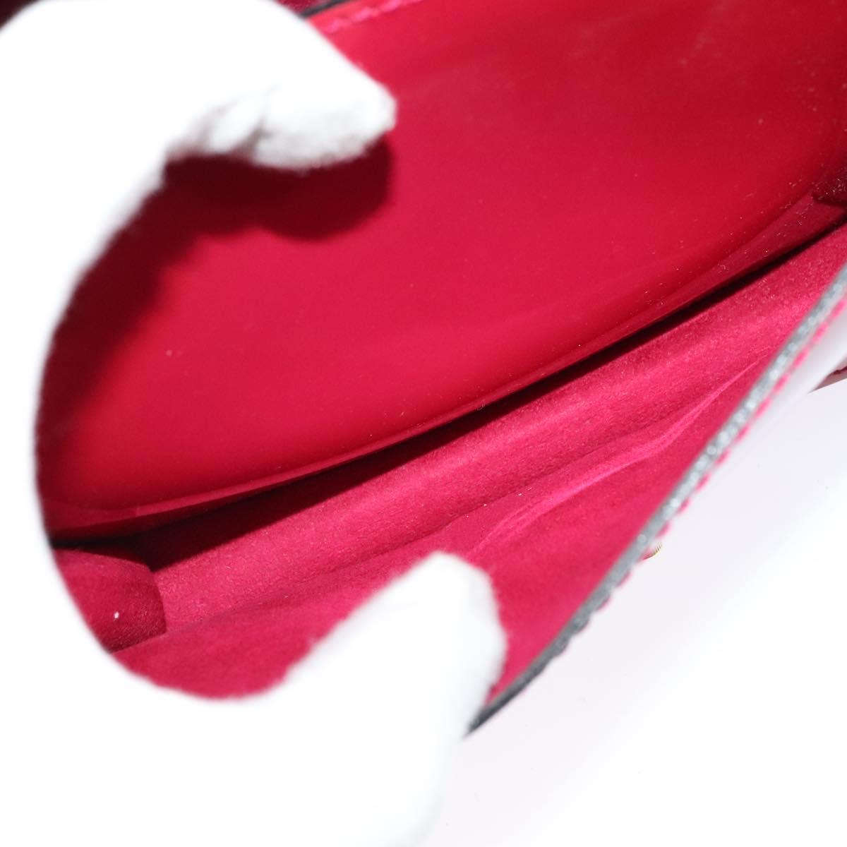LOUIS VUITTON Vernis Monceau BB Two Way Hand Bag Rose Andian