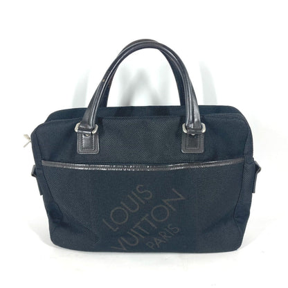 LOUIS VUITTON Business bag M93082 Damier Jean Canvas black Damier Jean Yak Women Used Authentic