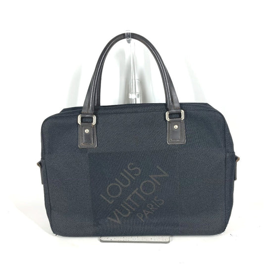 LOUIS VUITTON Business bag M93082 Damier Jean Canvas black Damier Jean Yak mens Used Authentic