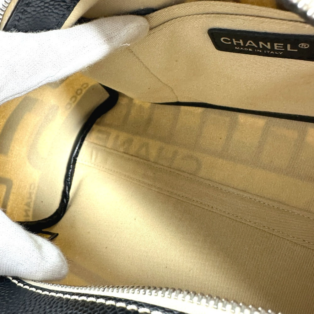 CHANEL Boston Duffel bag PVC black Central station Women Used Authentic