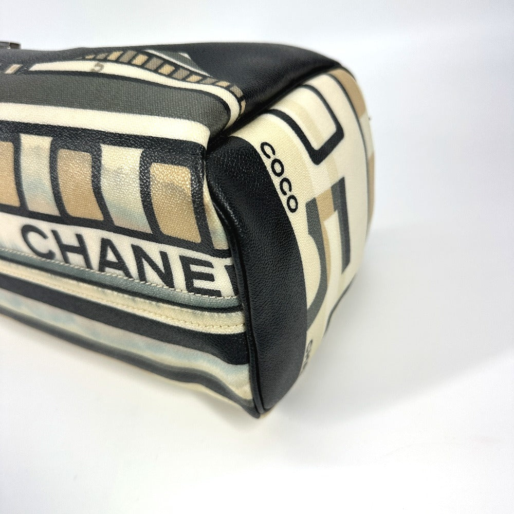 CHANEL Boston Duffel bag PVC black Central station Women Used Authentic