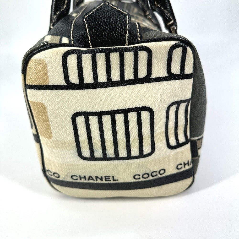 CHANEL Boston Duffel bag PVC black Central station Women Used Authentic