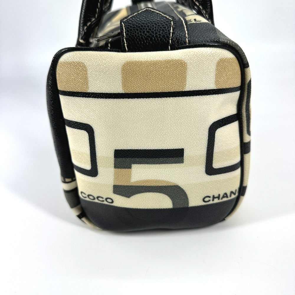 CHANEL Boston Duffel bag PVC black Central station Women Used Authentic