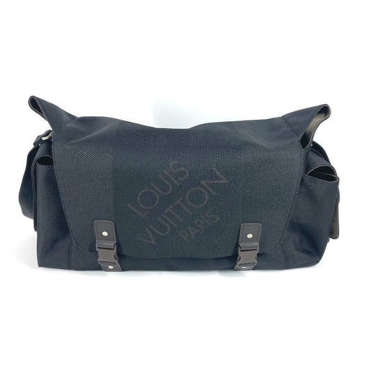 LOUIS VUITTON Shoulder Bag M93076 Damier Jean Canvas black Damier Jean Perrier unisex(Unisex) Used Authentic