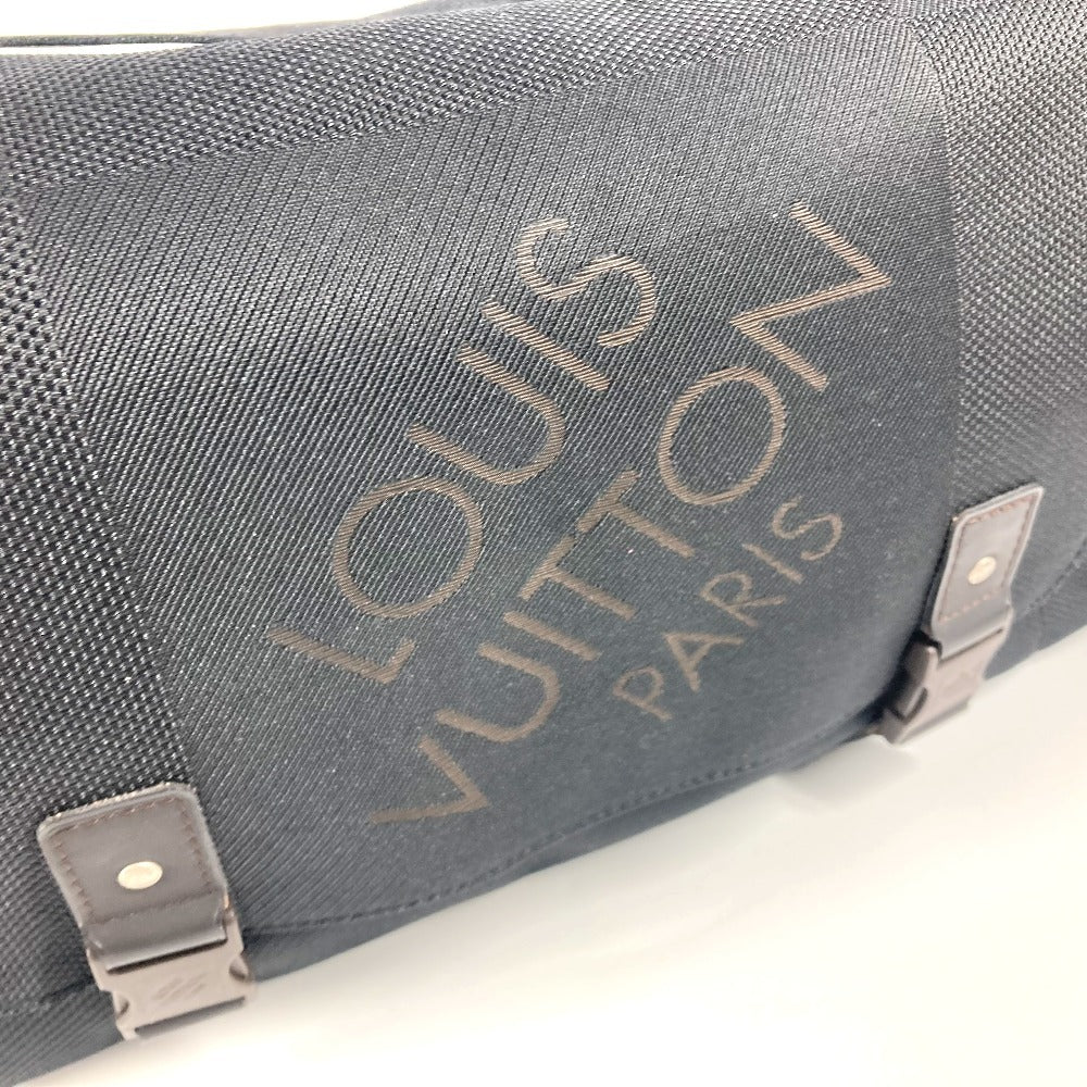LOUIS VUITTON Shoulder Bag M93076 Damier Jean Canvas black Damier Jean Perrier unisex(Unisex) Used Authentic